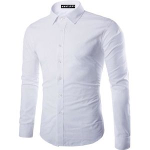 CHEMISE - CHEMISETTE Chemise Homme Slim Fit Manche Longue Chemises Homm