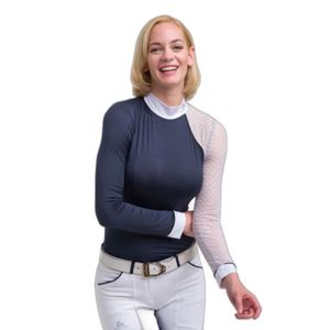 Chemise D’équitation Ariat Pour Femme – Blanche, Manches Longues, Taille XS