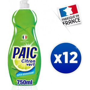 Liquide vaisselle hygiène 3en1 vinaigre PAIC : le lot 2 flacons de 750mL à  Prix Carrefour