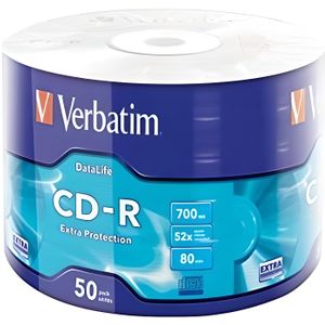 CD - DVD VIERGE CD-R VERBATIM 700 Mo 80 min 52x - Spindle de 50
