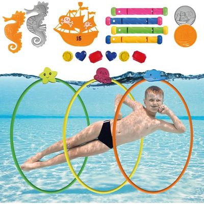 Jeu De Plongée Sous-Marine 11 Pièces, Jouets De Piscine Pour Enfants De 4 A 6 Ans Jeu De Plongee Sous Marine Jouets Entrainement Pour Piscine 73285941