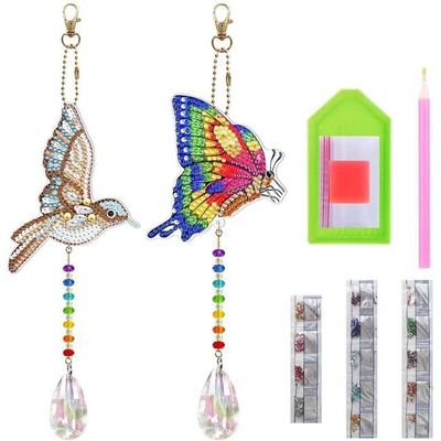 Kit De 6 Porte-clés Diamant Peinture Football - DIY 5D