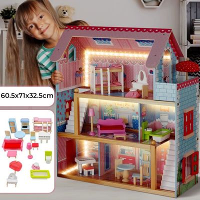 Wewoo - 3pcs meubles de maison de poupée filles enfants coiffeuse jouets  ensemble accessoires cadeau de fille de noël rose - Briques et blocs - Rue  du Commerce