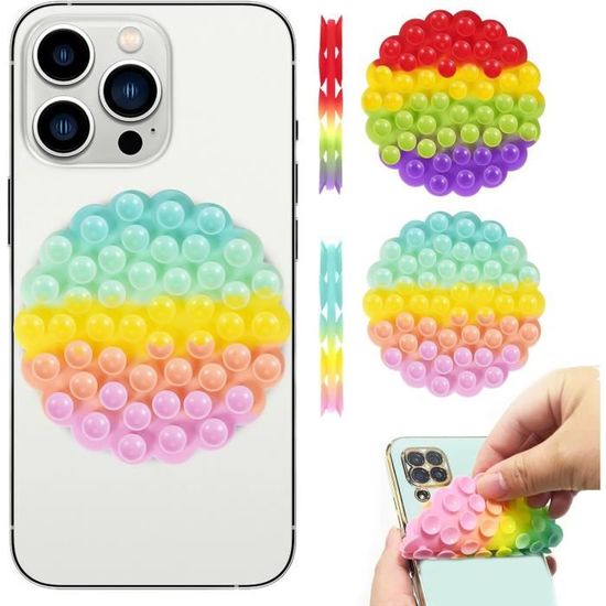 Étuis de téléphone portable en silicone à ventouse - Poignée mains libres