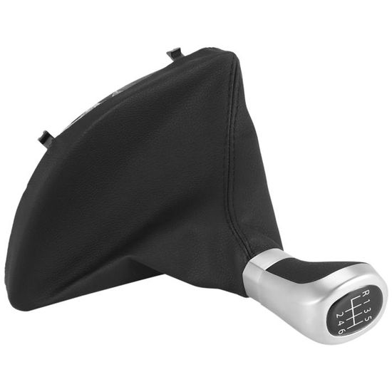 Pommeau De Levier De Vitesse En Cuir Pour Mazda – 5/6 Vitesses – Modèles 2005-2014 – Noir