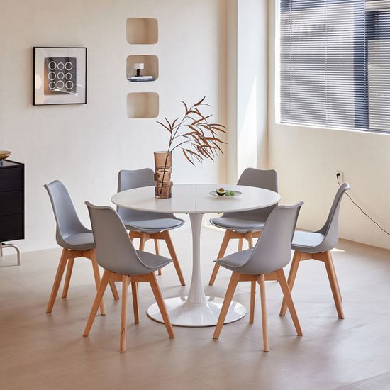 BenyLed Table De Salle à Manger Pour 4-6 Personnes, Table De