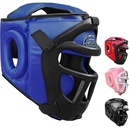 Casque De Boxe/sparring Pour Enfants - Taille M (130-160 Cm) - Protection Visage Complète - Fermeture Rapide Ajustable - Pour Taekwondo, MMA, Kickboxing