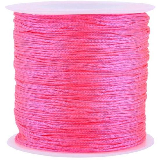 Bobine 100 Mètres De Fil Nylon Tressé Noir - Diamètre 0.8 Mm - Marque Homemade - Neuf
