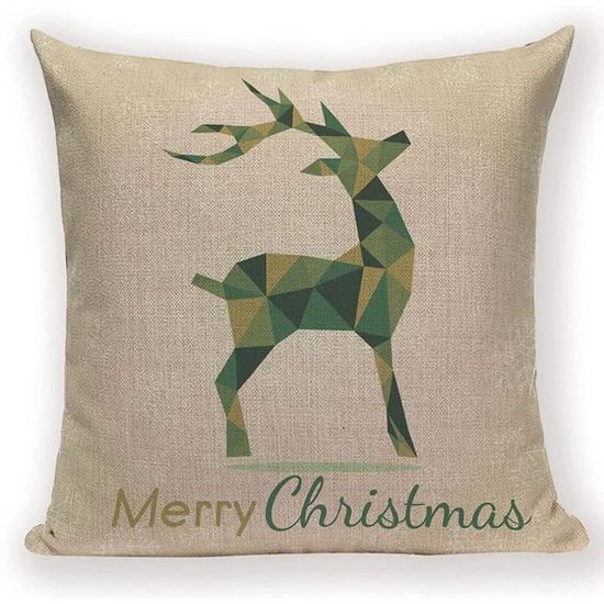 Taie D'oreiller Lombaire De Noël Rose - Père Noël Rayé 12x20 Pouces - Super Doux