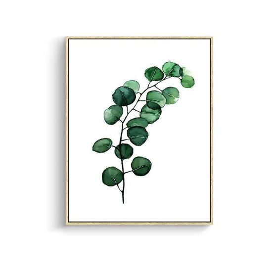 Affiche de plantes tropicales de Style scandinave, feuilles vertes, tableau décoratif mural, peintur 30x40cm (No frame) -XUNI34438