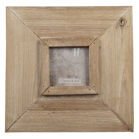 Mini Cadre Photo En Bois 9x9 Cm - Carré Blanc Sans Passe-partout - Décoration Bureau, Mariage, Intérieur - Style épuré