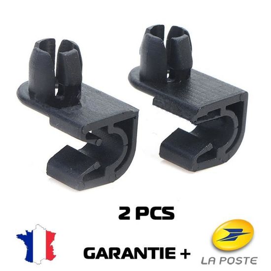2 Clips De Fixation Pour Barre De Capot - Compatibles BERLINGO, C3, PARTNER, 306, 407…