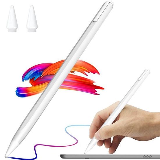 Kukudel Stylet Tactile 5ème Génération pour iPad,Stylo iPad Haute Précision sur iPad 9/7/6ème,Air 3ème,Mini 6/5ème,Pro 11/12.9