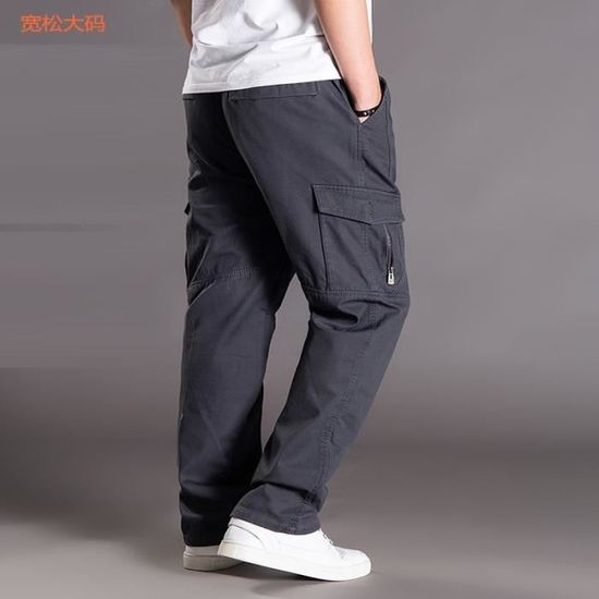 Pantalon Cargo Militaire Chaud Pour Hommes – Doublure Polaire, élastique à La Taille, Motif Camouflage – Idéal Pour L’hiver Et Les Voyages