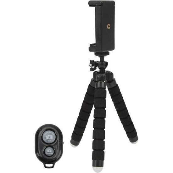 Support Téléphone Flexible Métallique - Trépied De Table, Ventouse - Pour Selfies Et Vidéos