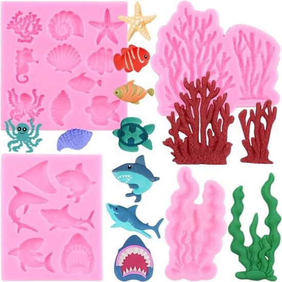 Lot Chocolat Lot De 4 Moules En Silicone Pour Fondant En Forme D'os (chat Et Chien) - Taille Variable, Qualité Alimentaire, Résistance -40°C à 230°C - Pour Chocolat, Pâte à Sucre, Argile