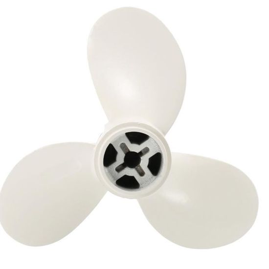 Hélice Hors-bord Aluminium 3 Lames - 7 1/2 X 8 BA - Pour 5HP - Blanc