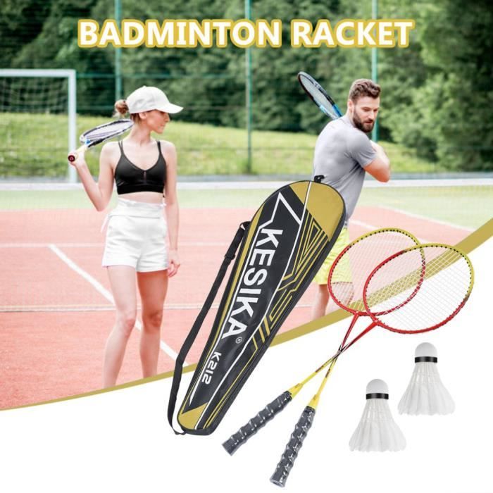 【KIT DE BADMINTON】Jeu de combinaison de sac de raquettes de badminton de sport de plein air portable - cadeau de fête des