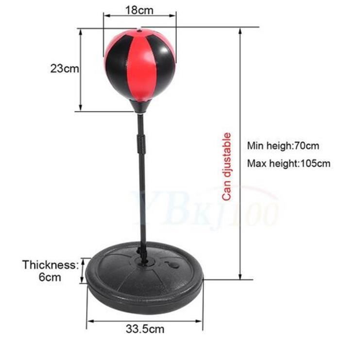 Boxe réglable punching ball avec gants et pompe