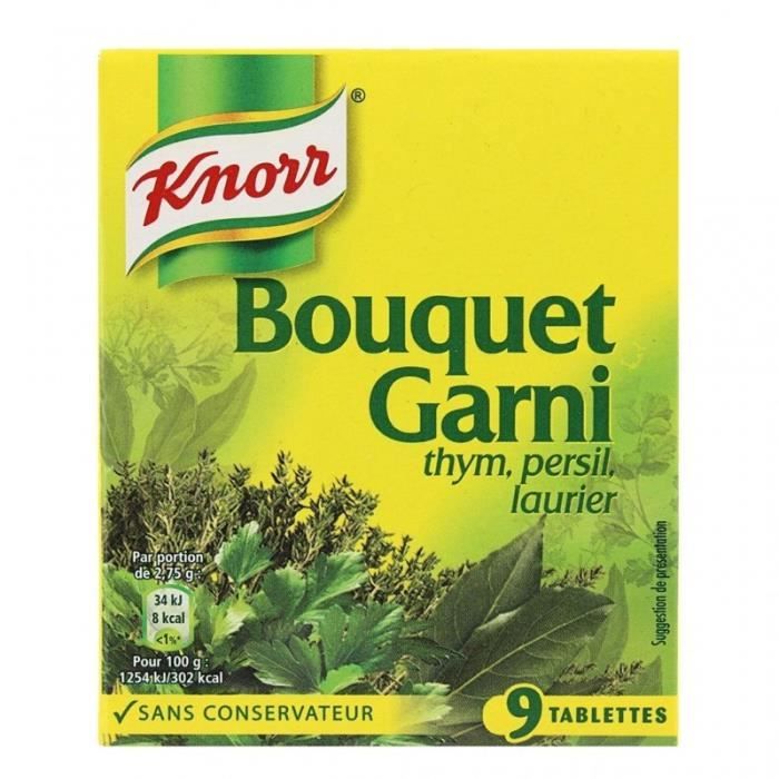 Knorr Bouquet Garni Thym Persil Laurier par 9 Tablettes 99g (lot de 6)