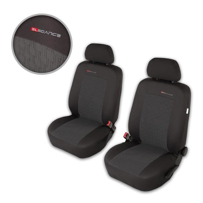 Housse De Siège Voiture Auto pour Mercedes Classe C W202 W203 Elegance P1 1+1 Gris Tissu de revetement/velours avec mousse avant