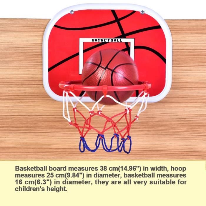 Panier de Basket, Mini Panier de Basketball Ajustable Portable Panier de Basket Panier Stable et Hauteur Réglable avec Ballon et