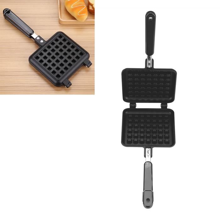 Moule à gaufres Ménage Cuisine Gaz Antiadhésif Gaufrier Pan Moule Moule Presse Plaque Cuisson Outil De Cuisson-BEA