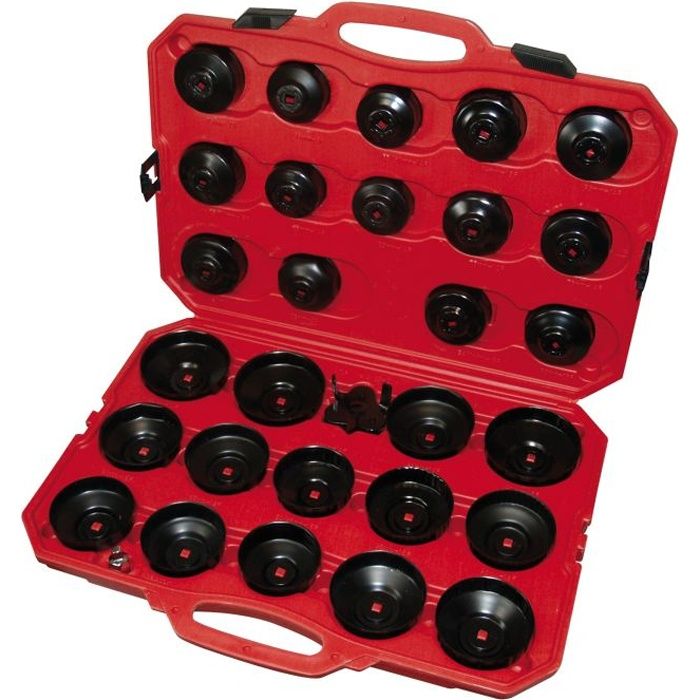 Coffret Cloches 30 Pièces pour Filtres à Huile