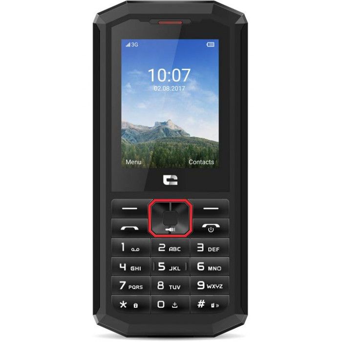 CROSSCALL Téléphone mobile Spider X5 - 3G - Micro SDHC slot - GSM - 240 x 320 pixels - TFT - RAM 64 Mo - 2 MP - Noir et rouge