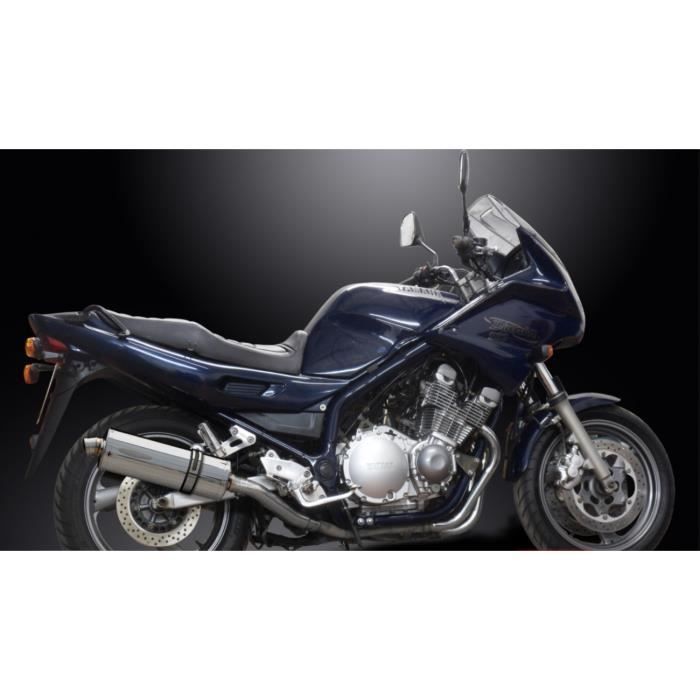 YAMAHA XJ 900 DIVERSION-94/03-PAIRE SILENCIEUX ECHAPPEMENT OVALE INOX 350 mm-DELK
