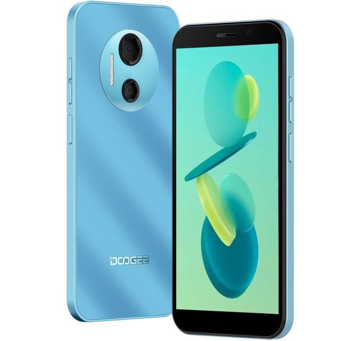 Téléphone portable Doogee X97 débloqué Pas cher Smartphone Android 12.0 3Go + 16Go Double IA caméra Double SIM card - Bleu