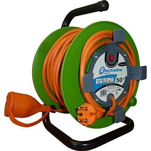 Electraline 20866139F Enrouleur Jardin Vert 50 m