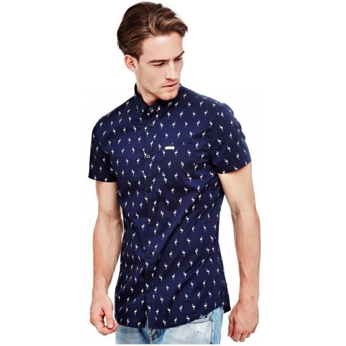 Guess Chemise homme manches courtes Varadero Taille XXXL