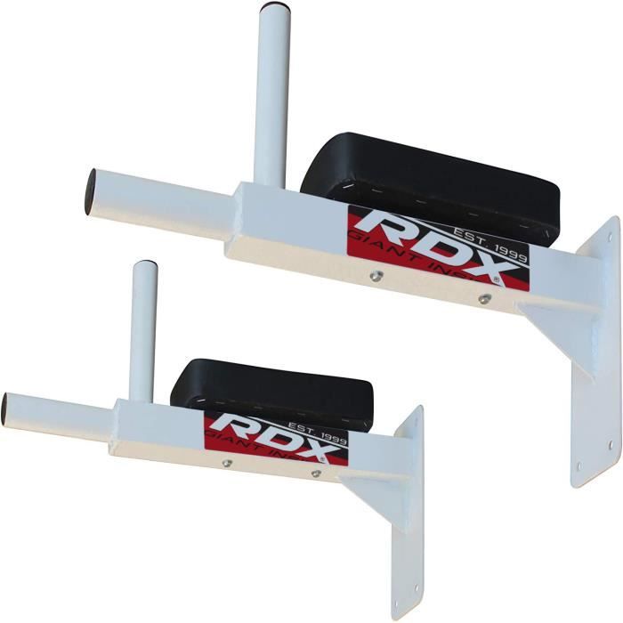 RDX Gym Barres à Dips Rembourréese Fixation Murale Abdominaux Musculation Fitness