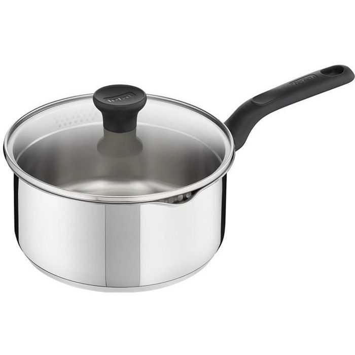 Tefal C7032424 Duetto Pasta Casserole, Acier Inoxydable, Inox, 20 cm, Tous Feux Dont Induction