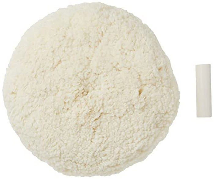 Tampon De Polissage Laine 3" (75mm) Pour Voiture - Crochet Et Boucle, Universel, Lavable