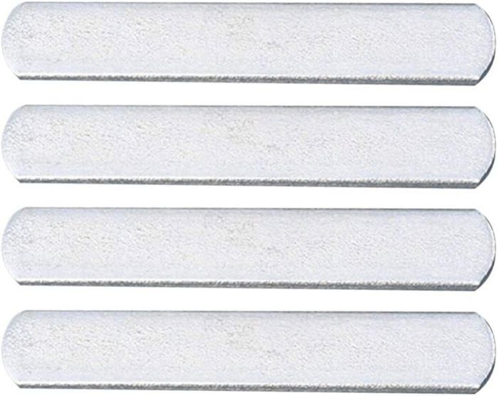 CORHAD Plaques D'acier Lestées Fitness 15x2,5x0,6 Cm Lot De 6 En Acier Inoxydable Argenté Pour Musculation Entraînement Course Jogging Salle De Sport Poids Ajustable