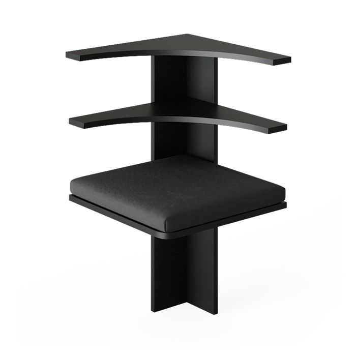Banc dangle Roman 43.5x43.5cm Noir Vicco 40234