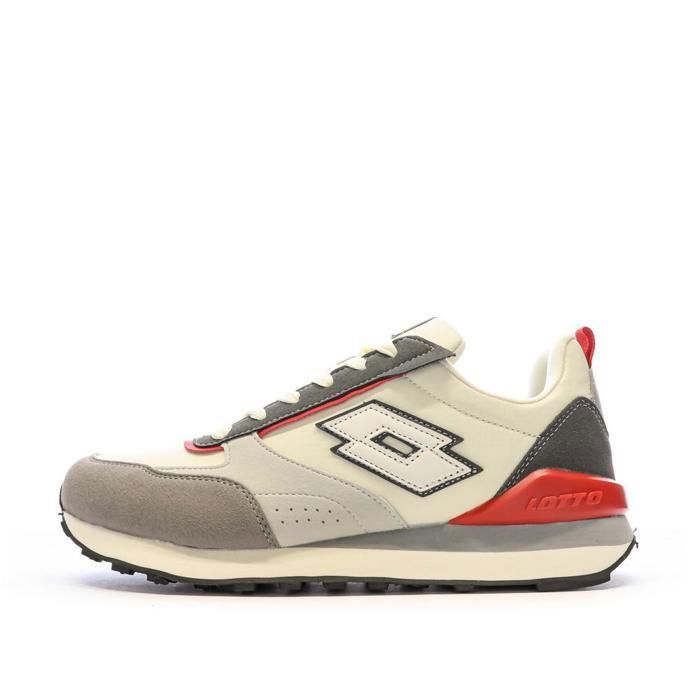 Baskets Beige Gris Homme Lotto Twenty 5