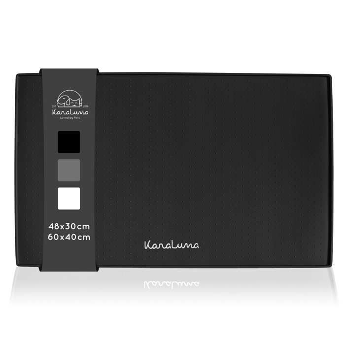 Comparer les prix de Tapis de bol en silicone Premium - KaraLuna - Tapis antidérapant pour bol de nourriture ou bol de chat I Tapis d'alimentation (LBR)