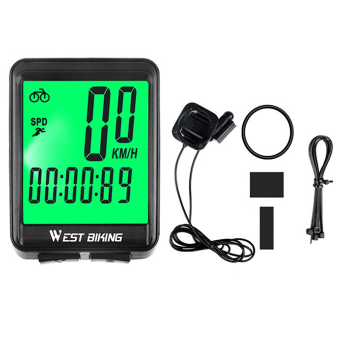 Compteur De Vélo Rechargeable USB – Sans Fil, IPX7, écran LCD Rétroéclairé, 21 Fonctions, 5 Langues, Réveil Automatique