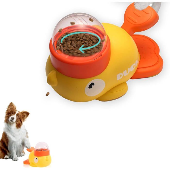 Comparer les prix de Jouet pour chien en forme de canard pour distributeur de nourriture pour animaux domestiqueschats chiens friandises