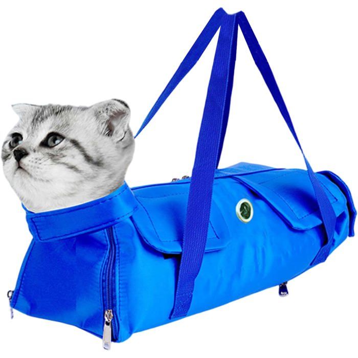 Comparer les prix de Sac de Contention pour ChatConfortable et réglableNylonavec poignéeAnti-morsures et Anti-Rayures pour MaisonlanimalerieS