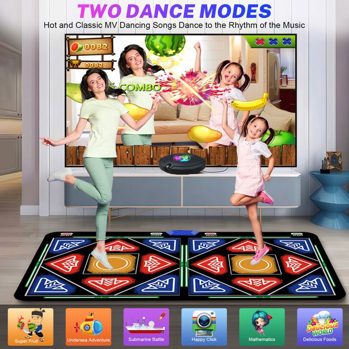 Tapis De Danse électronique Double Player Pour Enfants Et Adultes - Jeu Rythmique Neuf