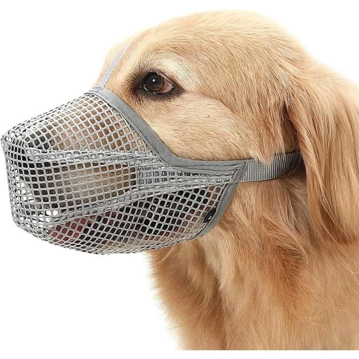 Muselière pour chiens - Respirante - Ajustable - PVC écologique - Protection intégrale