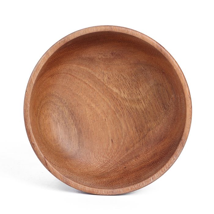 14x4cm en bois naturel bol à salade de fruits alimentaire plat de service récipient cuisine vaisselle ustensiles