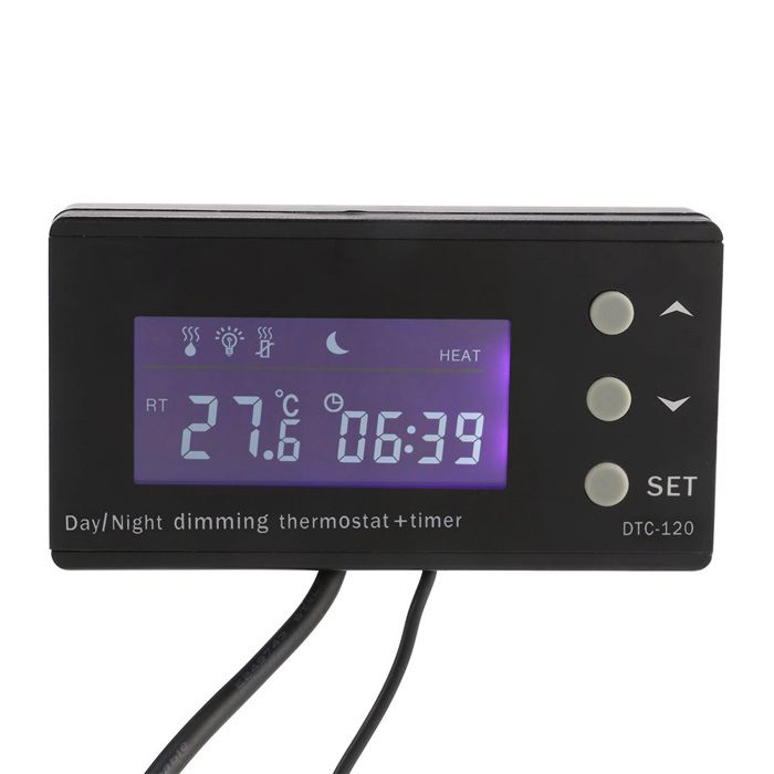 Thermostat - SHIPENOPHY - DTC-120 - Écran LCD avancé - Contrôle température - Simulation jour/nuit