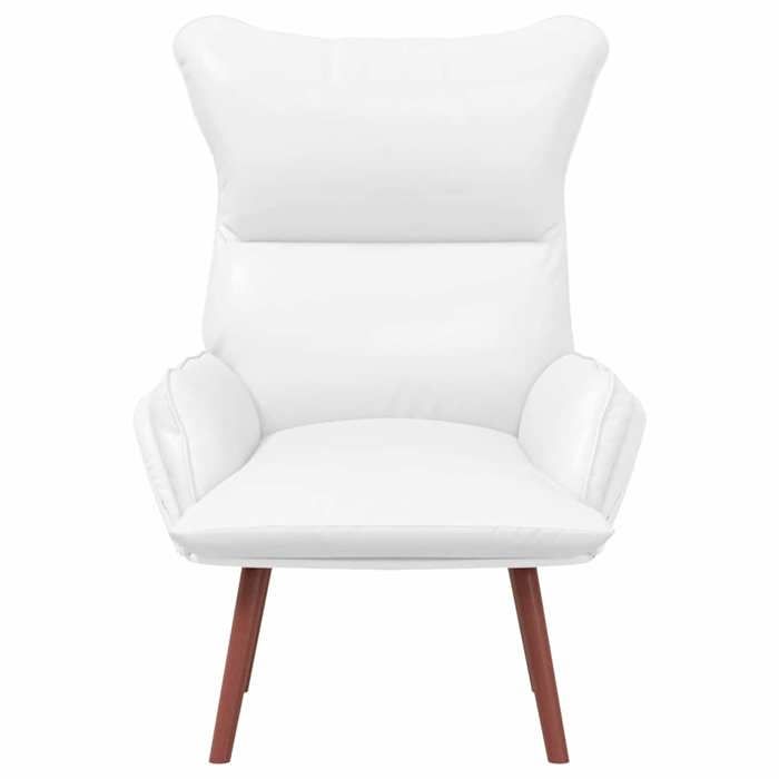 TOP 2026 Chaise Relax - 1 place Fauteuil - Blanc 69x74x93 cm Cuir artificiel FF5013
