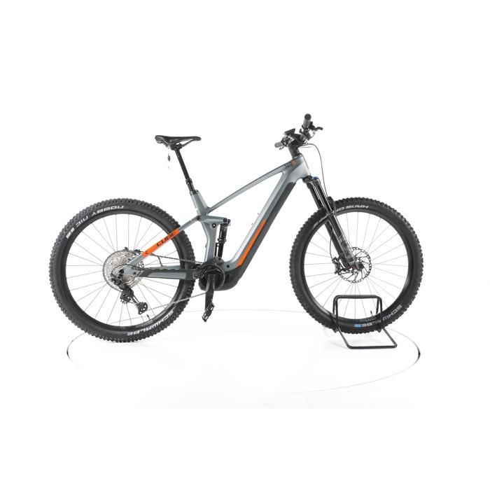 Vélo électrique - Cube Stereo Hybrid 140 HPC SL - gris - VTT électrique tout suspendu - Bosch 750 Wh Reconditionné - Cube