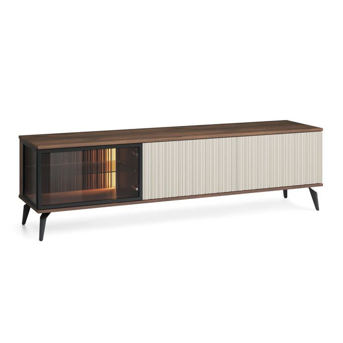 Meuble TV Cachemire / Noyer Warmien 180 x 50 x 39 cm